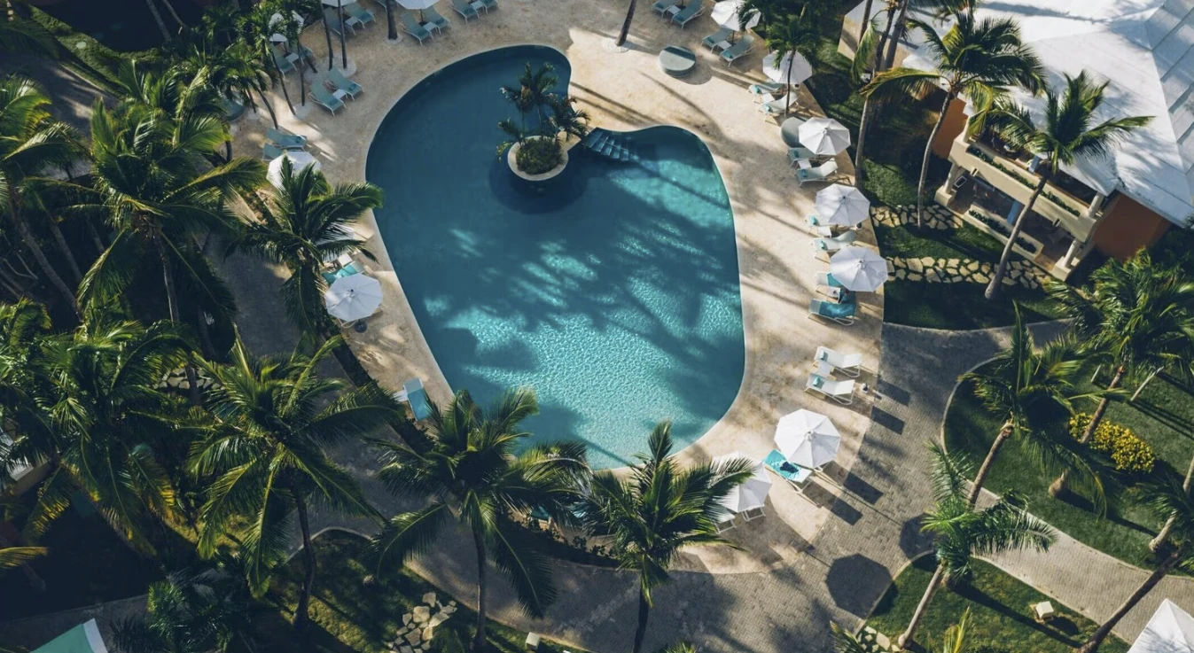 Iberostar Selection Bávaro Suites · piscine entourée de palmiers