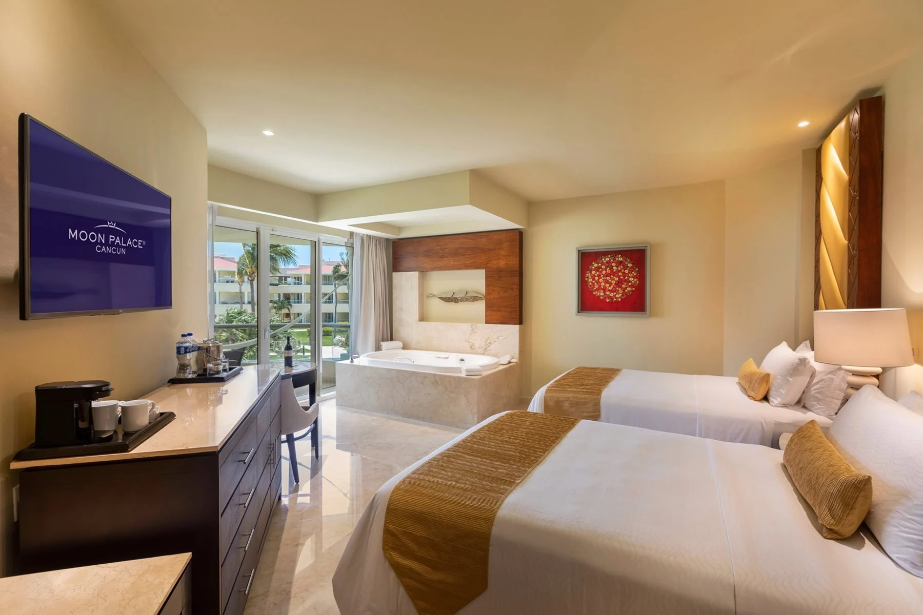 Moon Palace Cancun · exemple de chambre Supérieure Deluxe, vue jardin